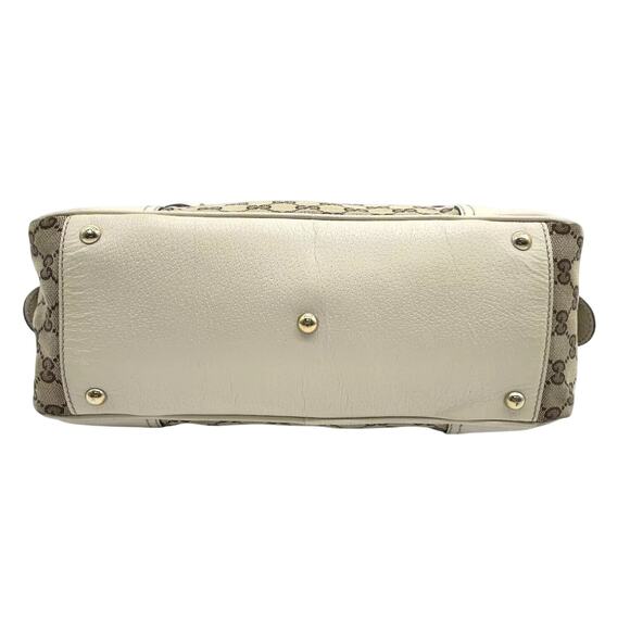 Authentic Gucci GG Beige/White Prince Sherry Line Boston Bag - Picture 3 of 15